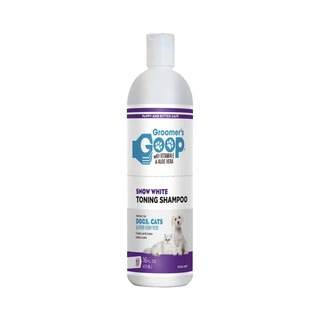 Snow White Toner Shampoo 16oz by Groomer's Goop