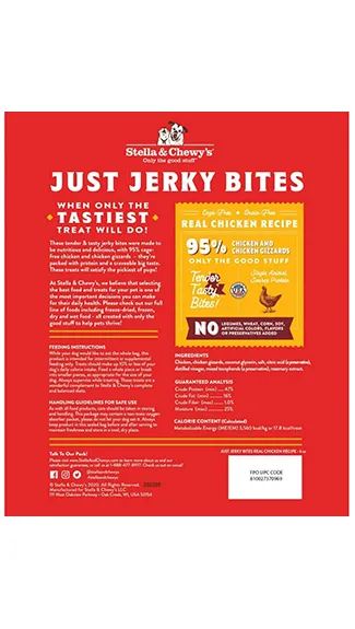 Stella & Chewy's Just Jerky Bites: Real Chicken Recipe