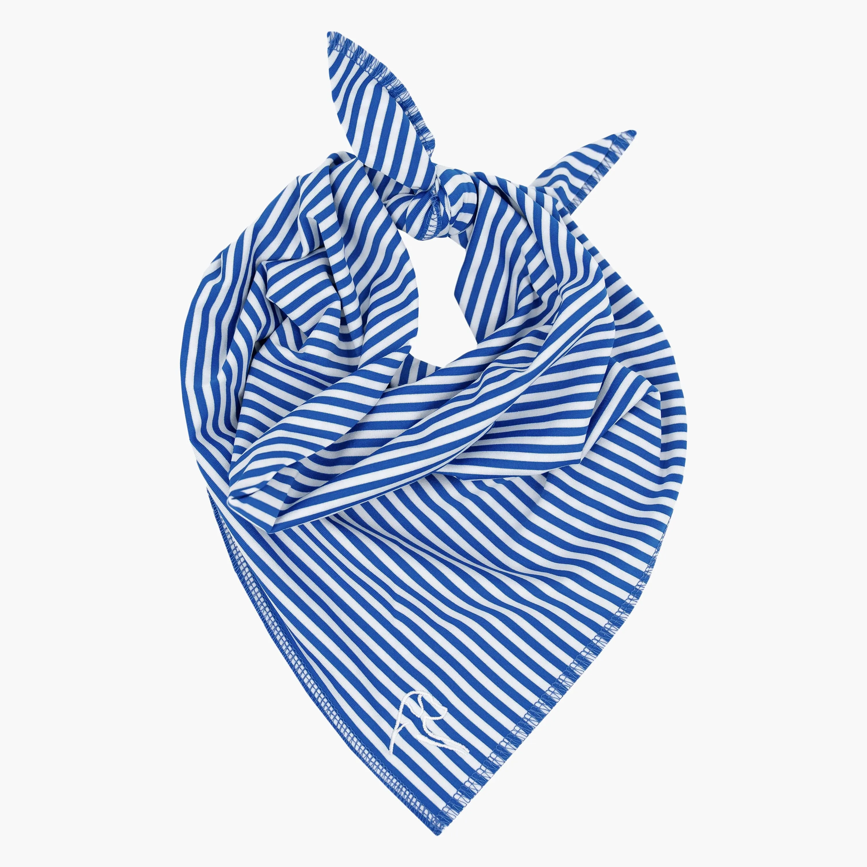 The Birdie Stripe | Performance Bandana | The Birdie Stripe - Cobalt Blue/White