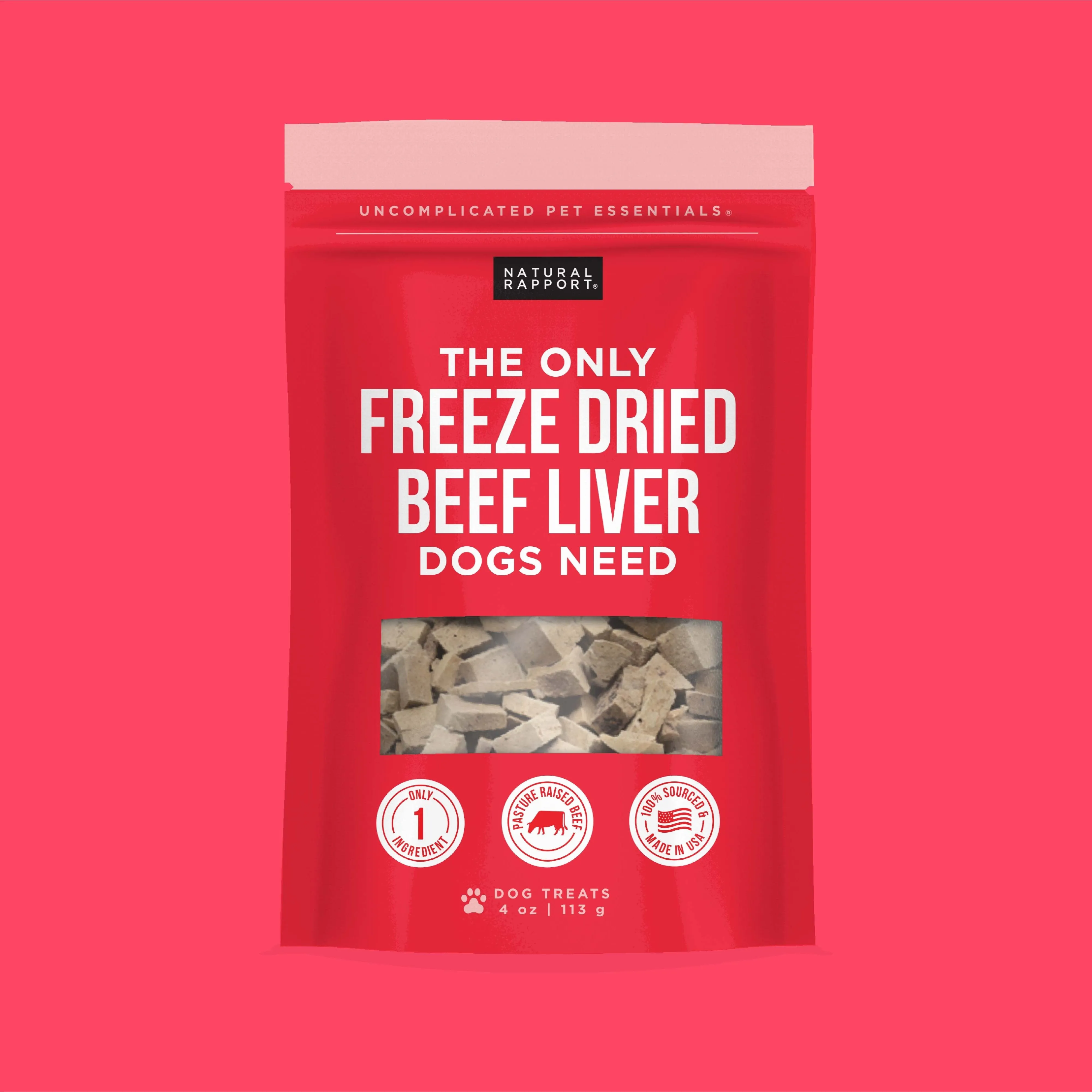 The Only Freeze Dried Beef Liver Dogs Need