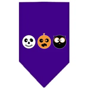 The Spook Trio Screen Print Bandana Purple Small