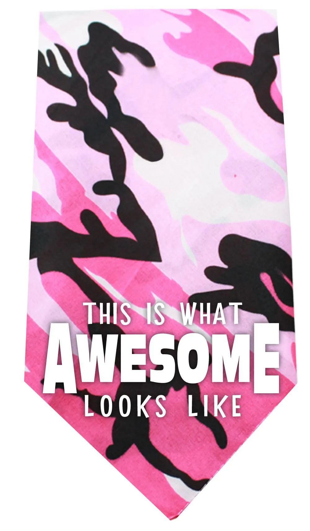 This is what Awesome Looks Like Screen Print Bandana Pink Camo