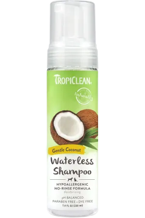 TropiClean - Gentle Coconut Hypoallergen Waterless Shampoo for Pets