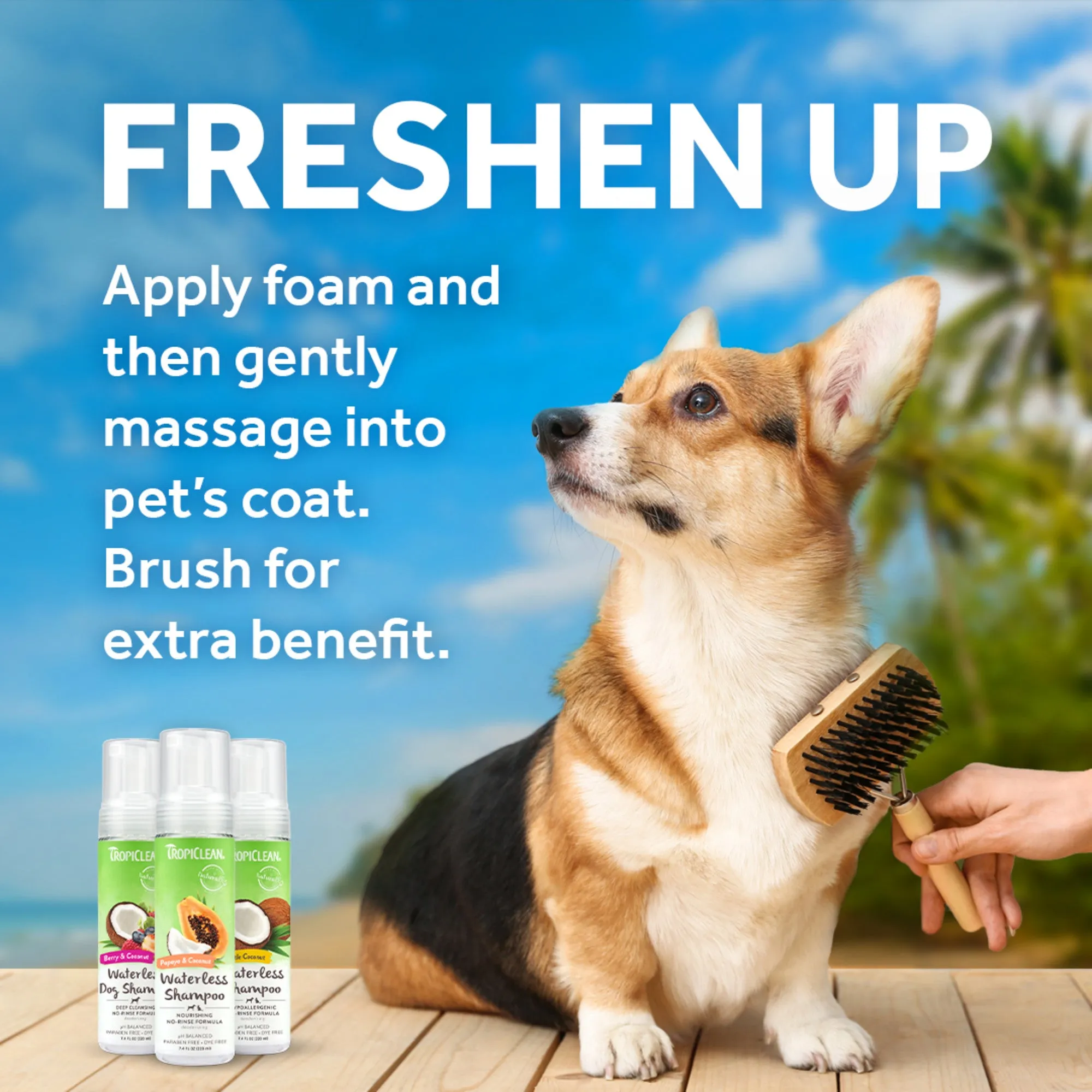 Tropiclean Waterless Dog Shampoo Deep Cleaning