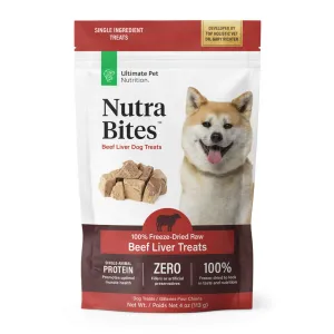 Ultimate Pet Nutrition Nutra Bites Freeze Dried Beef Liver Treats (4 oz)