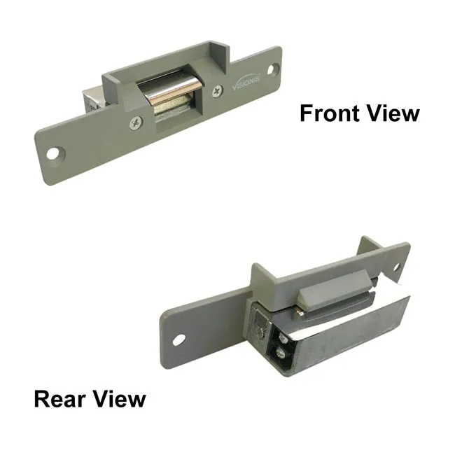 Visionis VIS-EL100-FSE - 770lbs Stainless Steel Electric Door Strike for Wood and Metal Doors 12V Fail Secure Normally Open