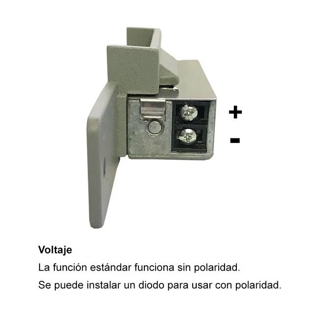 Visionis VIS-EL100-FSE - 770lbs Stainless Steel Electric Door Strike for Wood and Metal Doors 12V Fail Secure Normally Open