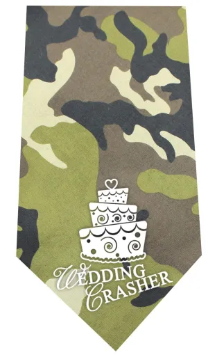 Wedding Crasher Screen Print Bandana Green Camo