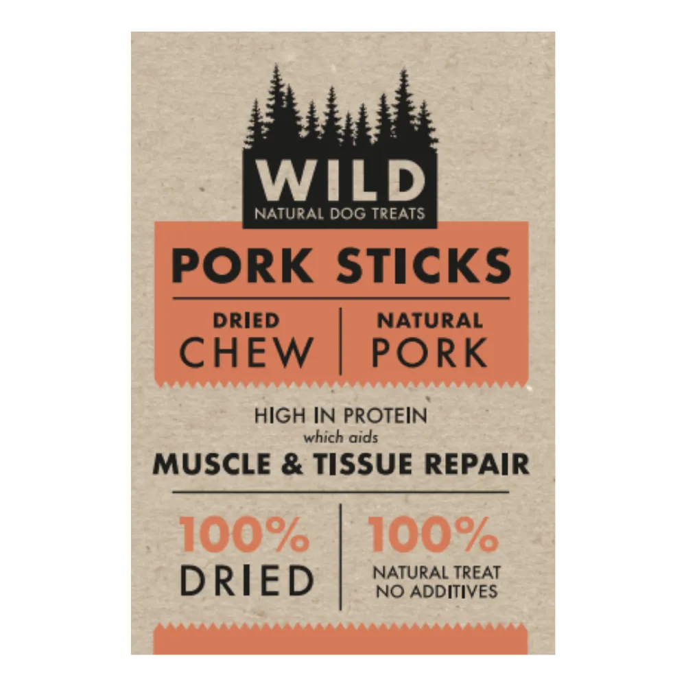 Wild Natural Dog Treat - Pork Sticks