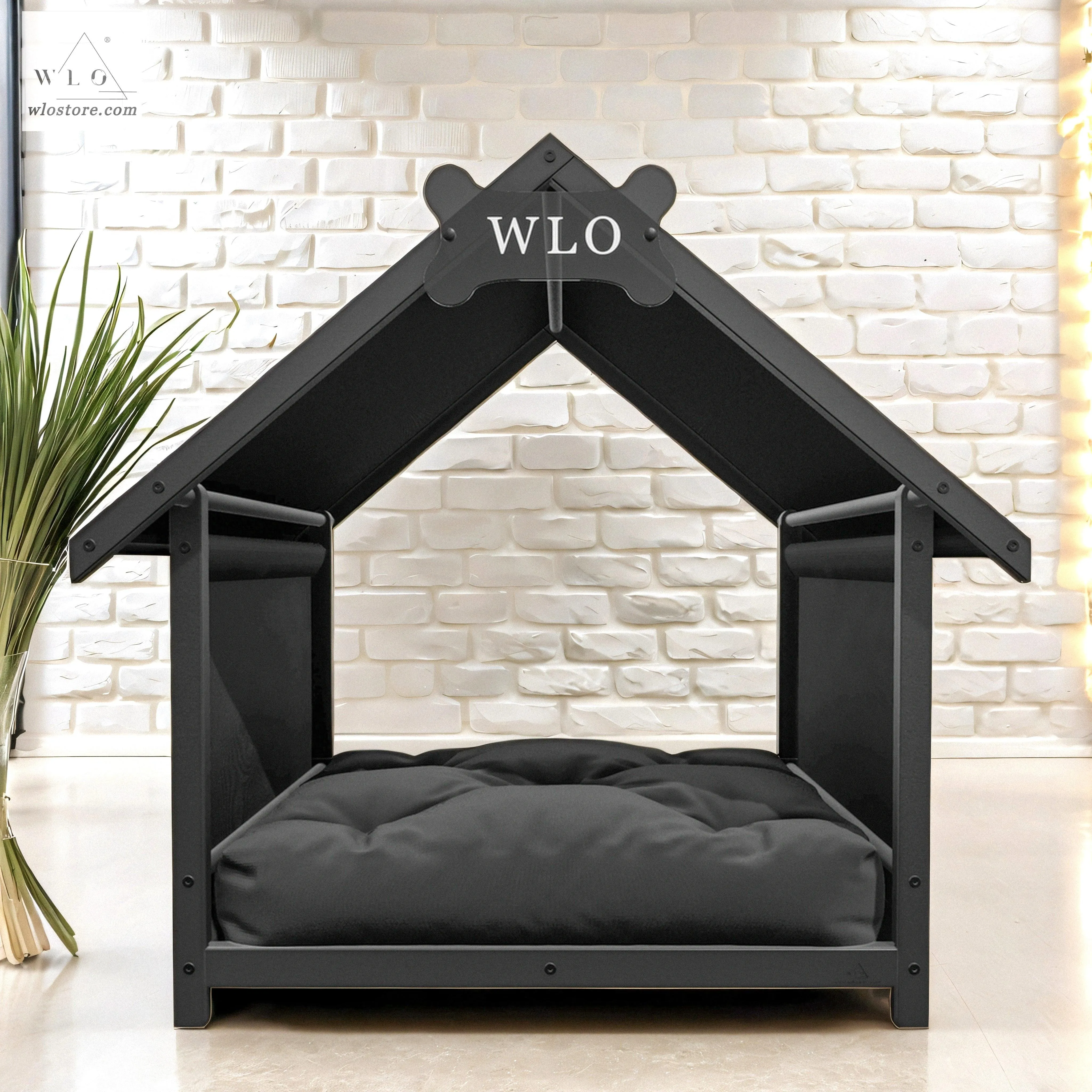 WLO® Black Basic Plus Modern Dog House