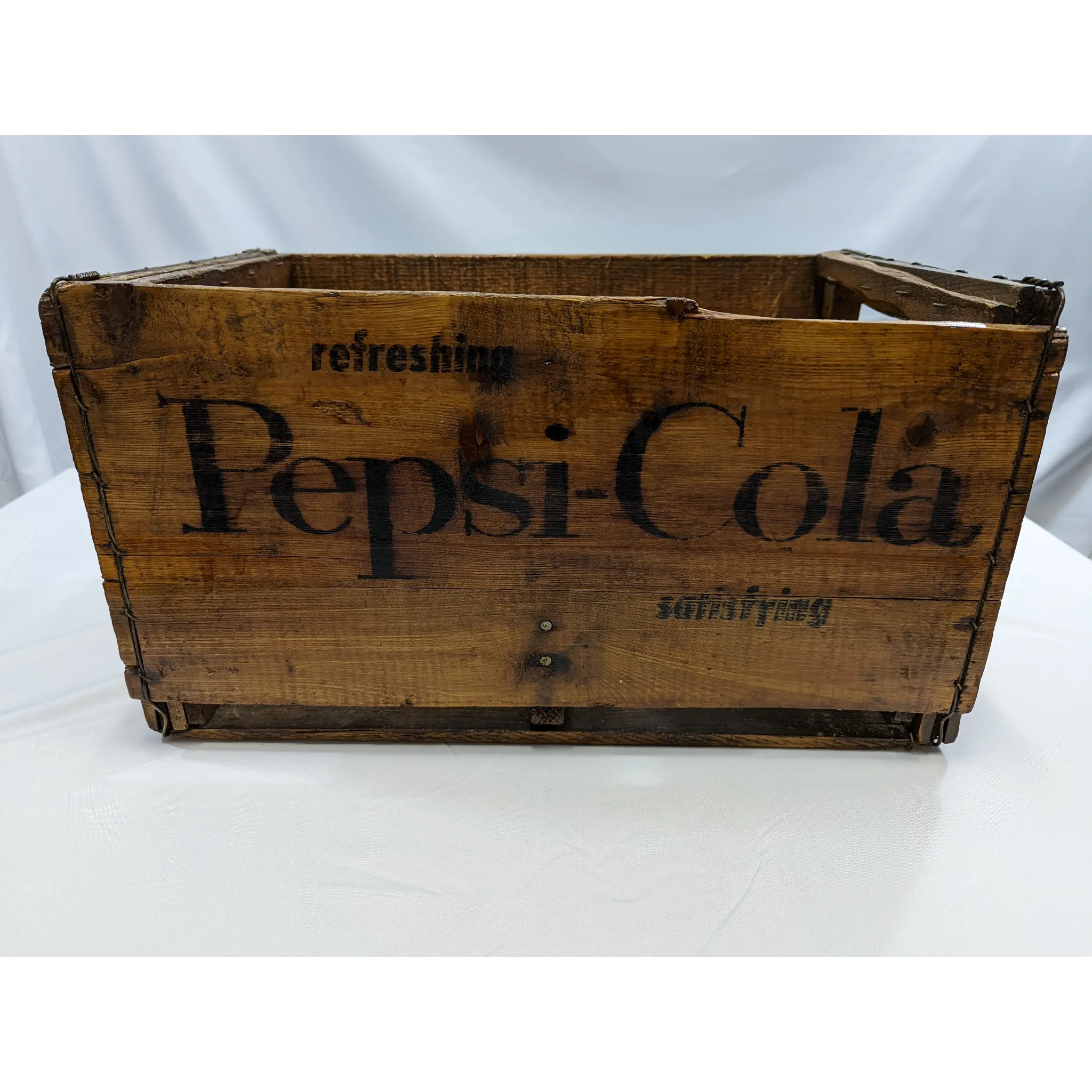 Wooden Pepsi-Cola Pop Bottle Crate