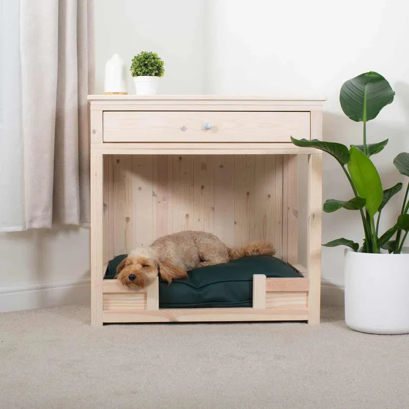 Wooden Salcombe Open Dog Crate with Drawer