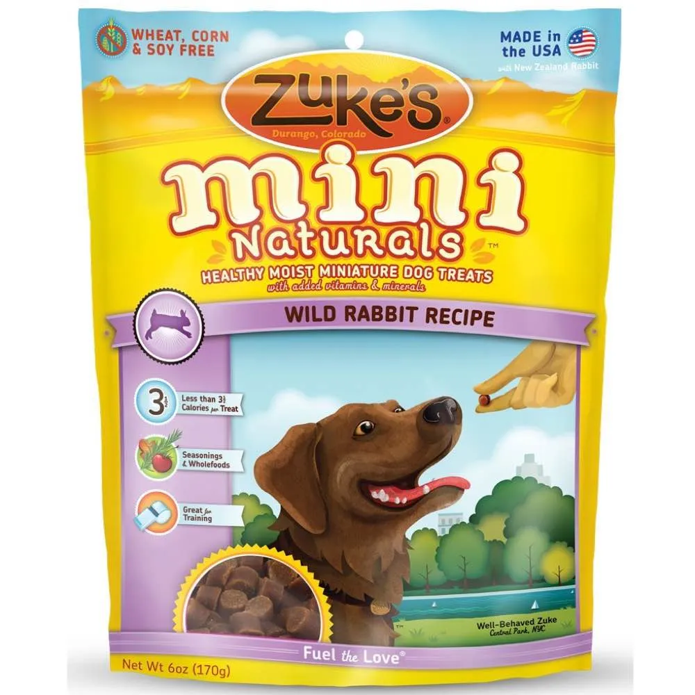 Zuke's Mini Naturals Wild Rabbit Dog Treats 170g